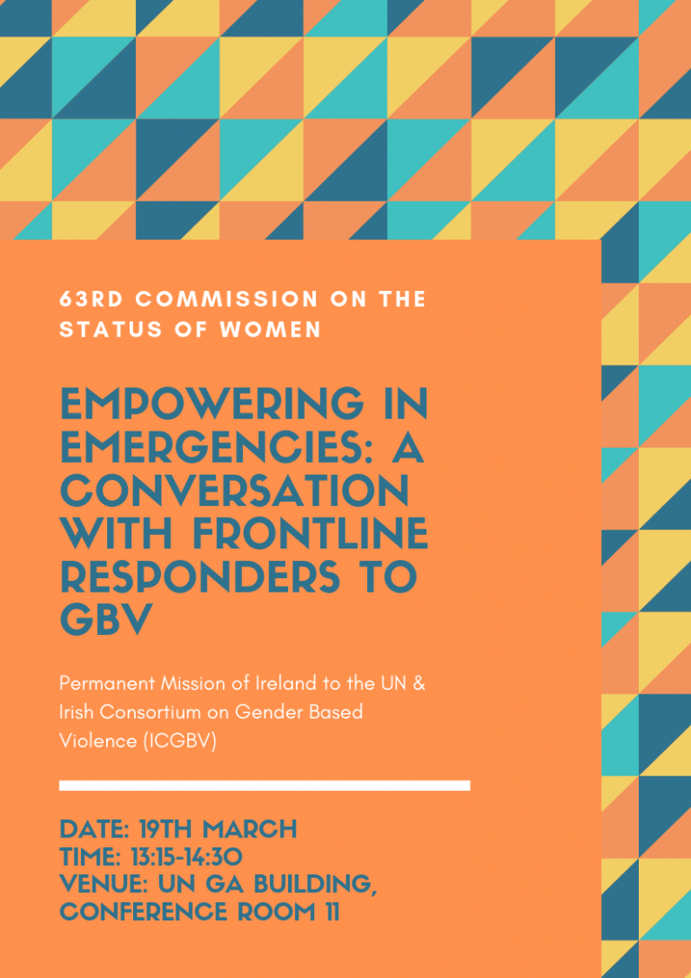 CSW 63 Side Event Empowering in Emergencies A Conversation with